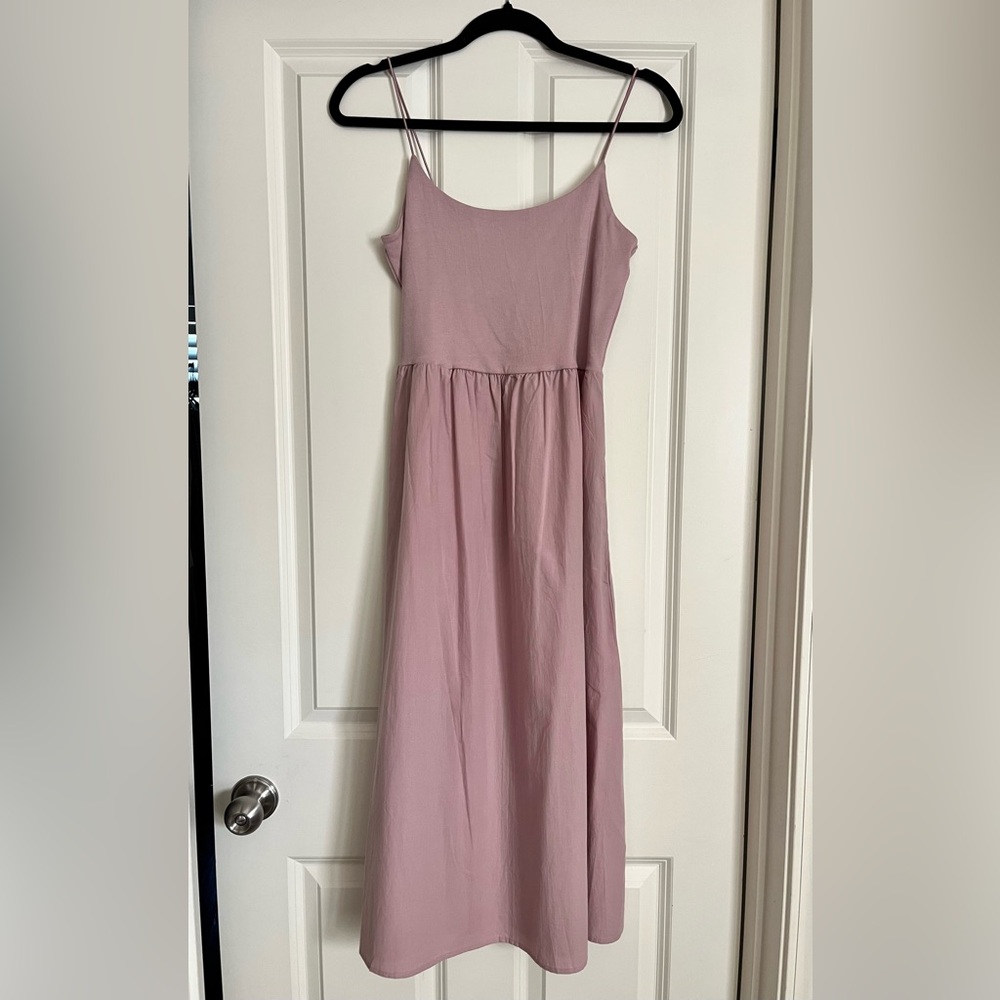 NWT Pink Sleeveless Midi Dress - Size M
